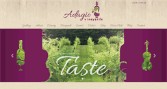 Desktop Screenshot of adagiovineyards.com